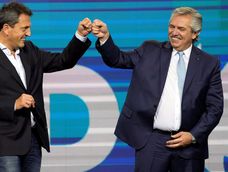 Sergio Massa y el presidente Alberto Fernández. (Archivo)