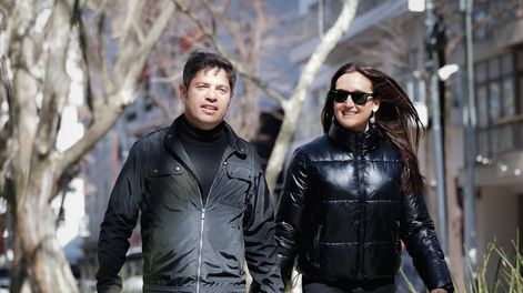 Soledad Quereilhac junto a Axel Kicillof, rumbo a las urnas.