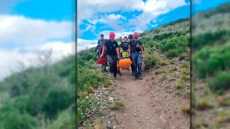 Los Andes | Asistencia y evacuación en Potrerillos, Luján de Cuyo. Foto: Prensa Seguridad de Mendoza