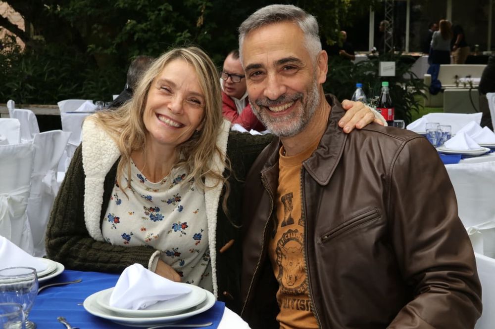  Marcela Gaua y Diego Martínez Palau, durante el evento realizado para celebrar un gran año de trabajo.