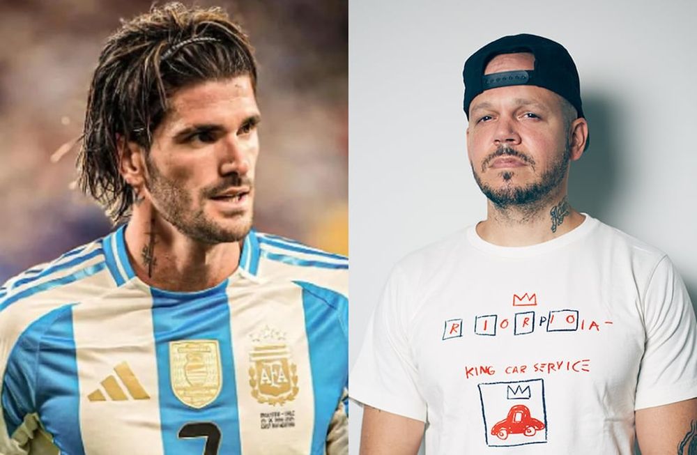 De Paul le dio su camiseta al hijo de Residente