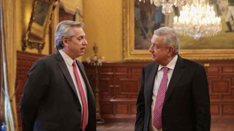 Los Andes | Coincidencias. Fernández dijo que encontró en López Obrador muchas coincidencias con su manera de entender la realidad latinoamericana. (Prensa Frente de Todos)