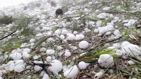 Tormenta con granizo en San Rafael (Gentileza)