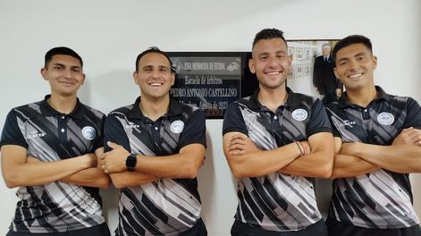 Los Andes | Diego Castellino, Matías Fernández, Agustín Lira y Maximiliano Czckil son los árbitros mendocinos que se suman a las distintas categorías del fútbol nacional