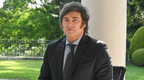 Javier Milei en la quinta de Olivos - Archivo