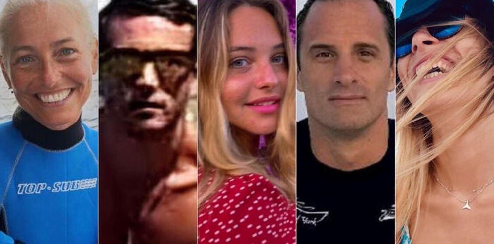 Los 5 italianos que murieron mientras buceaban en las Islas Maldivas.  