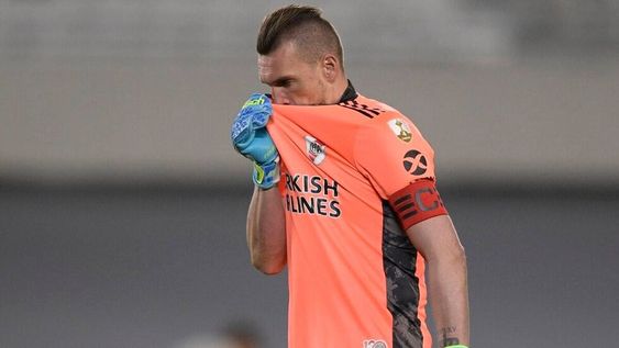 Franco Armani fue convocado por Lionel Scaloni y se perderá partidos claves de River en la Liga Profesional y Copa Argentina. / Gentileza.