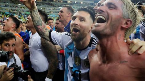 Los Andes | Lionel Messi y Rodrigo de Paul.