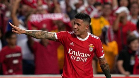 Enzo Fernández y un presente con todo en Europa (Prensa Benfica)