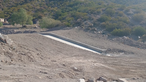 Avanza una obra clave para prevenir aluviones