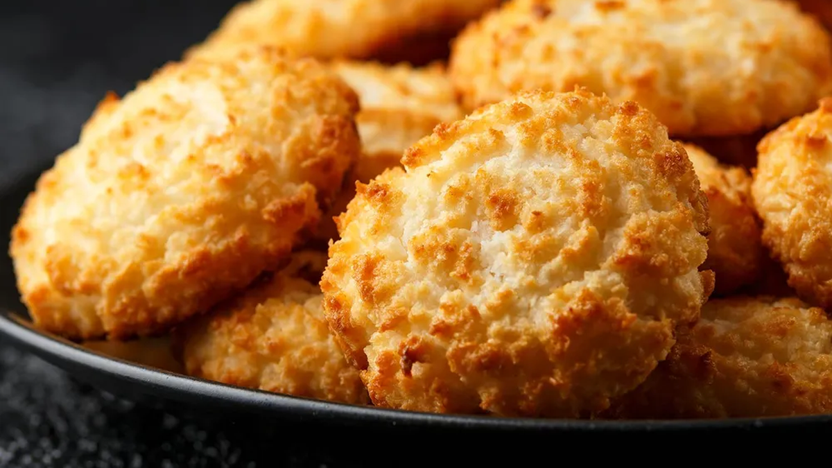 Galletas de coco sin harina en minutos: rápidas, deliciosas y con tres ingredientes