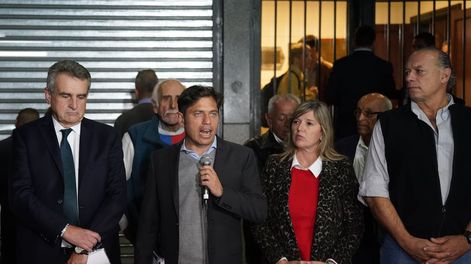 Los Andes | El gobernador bonaerense Axel Kicillof fue el vocero que anunció la fecha del Congreso del PJ. / Foto: Clarín