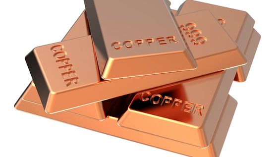 Lingotes de cobre.