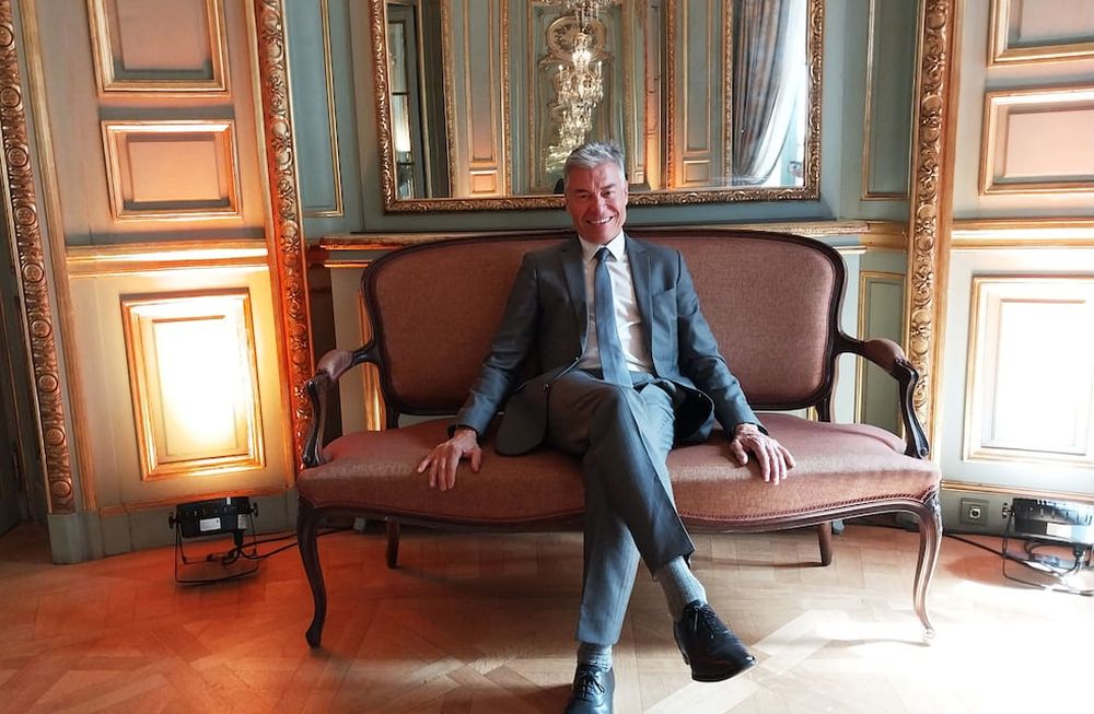 Hervé Bernie Scott, en la embajada francesa en Buenos Aires. (Javier Ferreyra/ LVI).