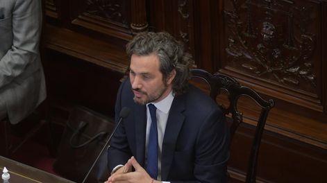Los Andes | El jefe de gabinete Santiago Cafiero presenta un informe de gestión en una sesión especial del Senado. Federico López Claro / Corresponsalía