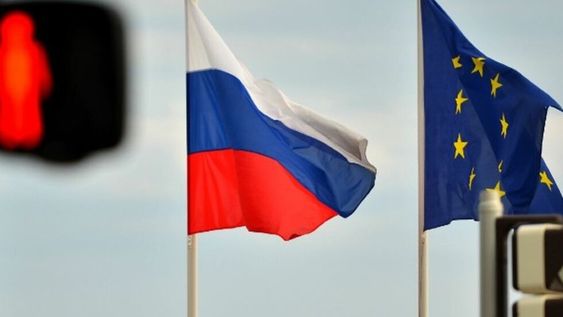 Banderas de Rusia - Unión Europea