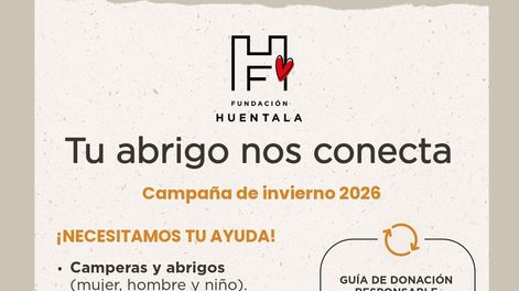 Fundación Huentala lanza su campaña de invierno 2026: Tu abrigo nos conecta