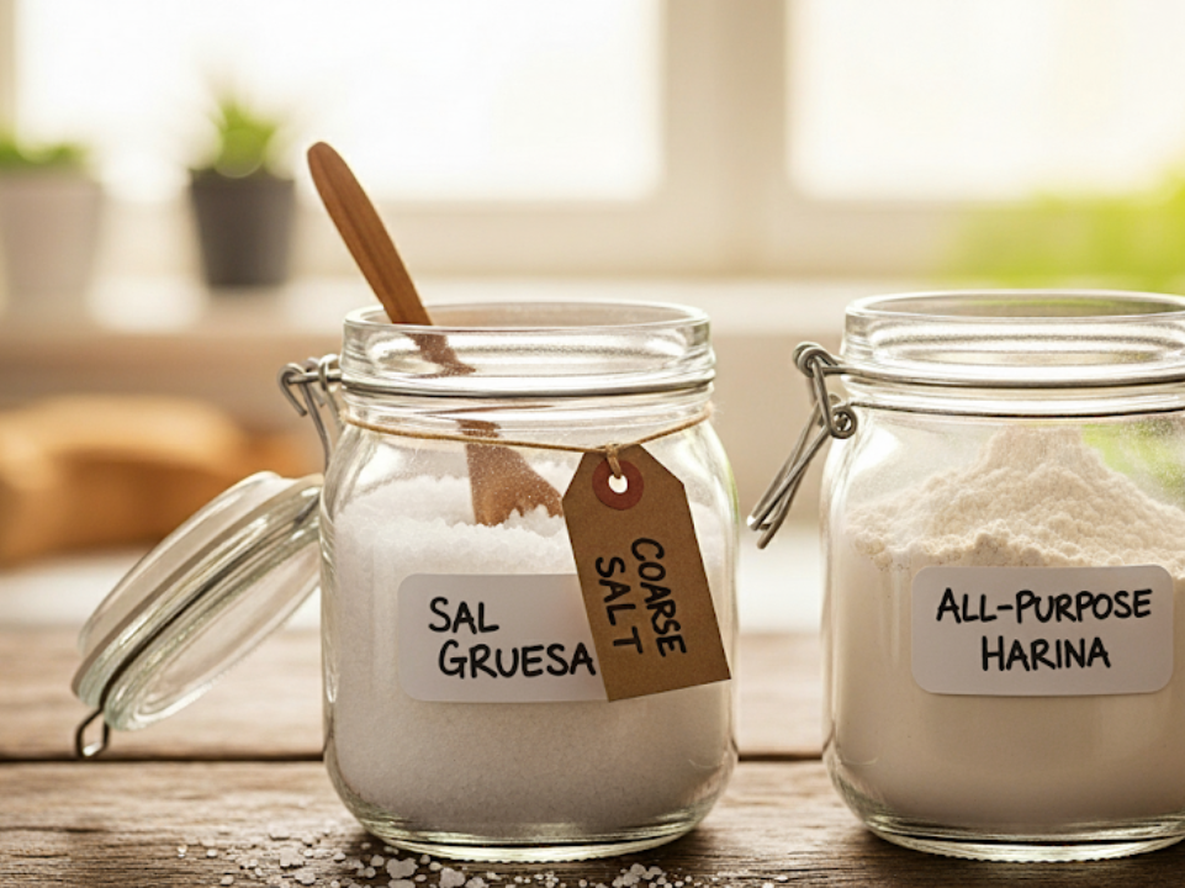 La sal gruesa y el harina podrían ser tu mejor truco de cocina.
