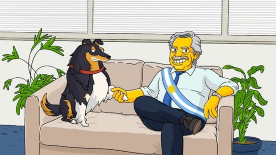 Así se verían Alberto, Cristina y Macri, si fueran personajes de Los Simpson