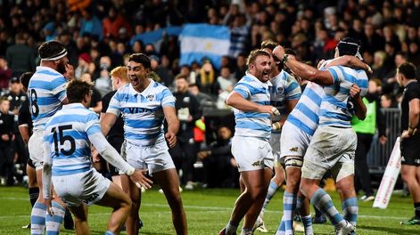 Los Pumas brillaron en Nueva Zelanda y derrotaron a los All Blacks. Enorme día para el deporte argentino. / AP