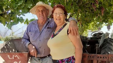 Un matrimonio de viñateros.