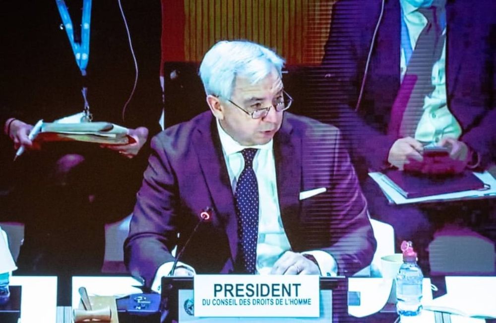 El Presidente del Consejo de Derechos Humanos de la ONU, el embajador argentino Federico Villegas.