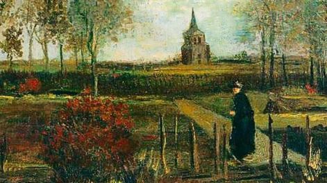 Los Andes | Jardín primaveral, la casa parroquial de Nuenen en primavera (1884).  (EFE)