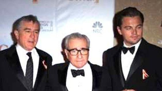 De Niro, Di Caprio y Brad Pitt con Scorsese