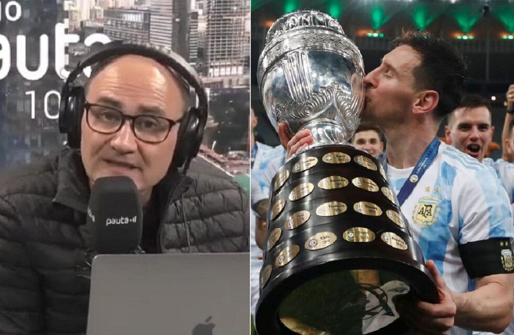 El periodista chileno Fernando Agustín Tapia dijo tener pruebas empíricas de que la Copa América 2024 fue armada para que Argentina salga campeón (Captura / Pauta)
