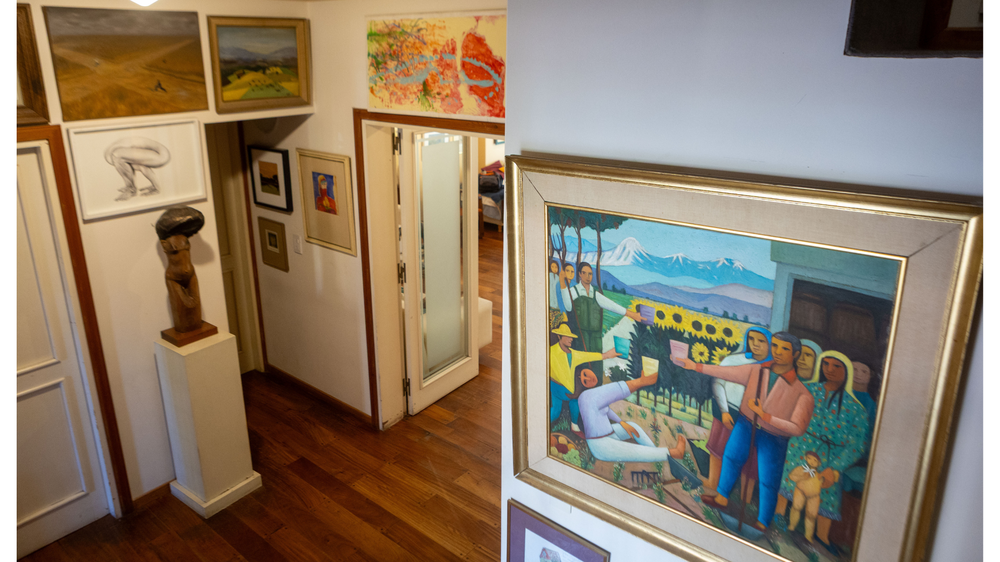 La casa de Suzette es una galería de arte.
