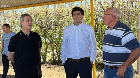 Los Andes | El intendente Omar Félix regresó este martes a Real del Padre, acompañado del ministro de Gobierno, Infraestructura y Desarrollo Territorial, Natalio Mema.
