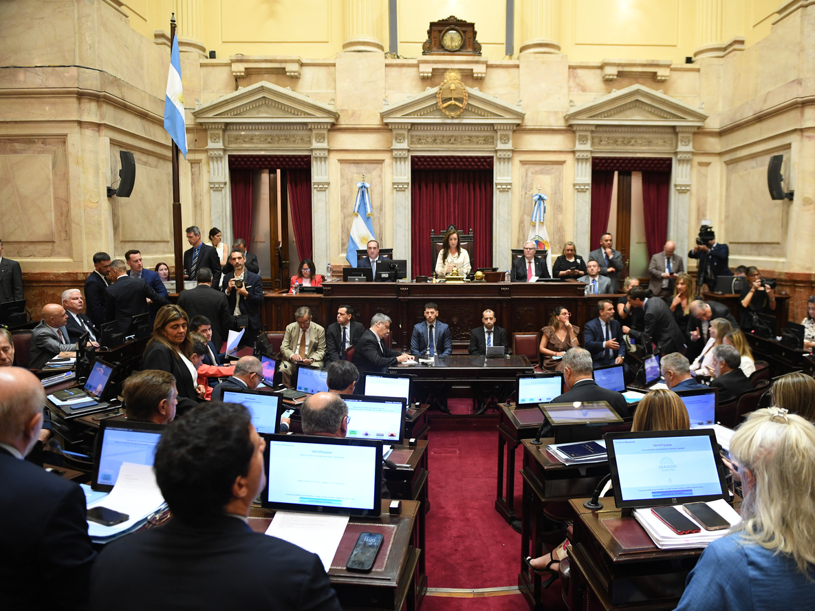 La votación se realizó en la madrugada tras un extenso debate en el Senado y en medio de una fuerte movilización en el Congreso.