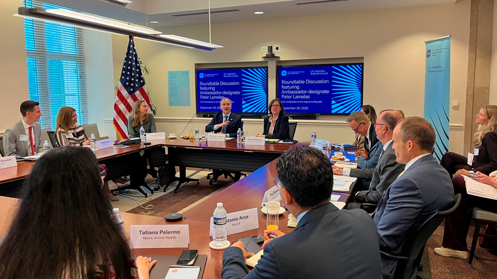 Reunión de la U.S.-Argentina Business Council con el embajador Peter Lamelas.