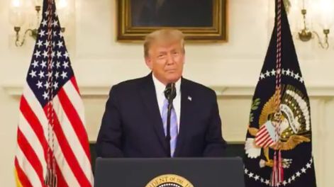 El presidente de EEUU, Donald Trump, reconoció el triunfo electoral del demócrata Joe Biden y condeno los hechos violentos en el Capitolio.