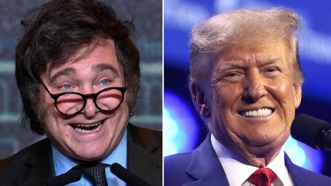 Javier Milei y Donald Trump