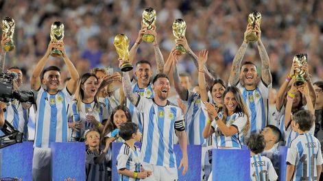 El álbum de fotos que Lionel Messi sobre la fiesta de los campeones del mundo (Instagram)
