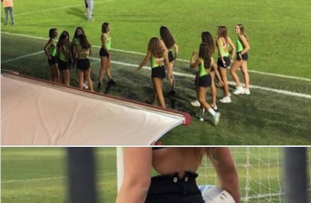 Pusieron a jovencitas en mini shorts para alcanzar pelotas y se armó la polémica en Italia