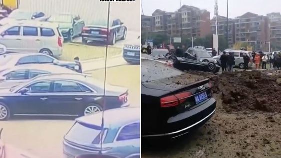 Un niño provocó una explosión en China tras arrojar petardos a una alcantarilla / Captura de video