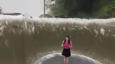 Increíble: así se hizo el video viral que muestra los efectos del huracán Florence