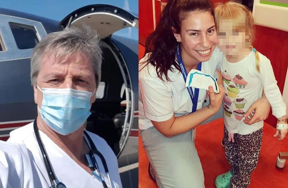 El doctor Diego Ciolfi, tenía 56 años. Denise Torres García, era la joven enfermera de 30 años. Ambos fallecieron en el accidente junto con los dos pilotos.