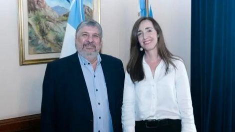 Los Andes | La vicepresidenta Victoria Villarruel en una reunión con el jefe del interbloque Unión por la Patria, José Mayans (Foto: Prensa Unión por la Patria)
