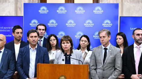 La Senadora Patricia Bullrich, junto a los Senadores del Bloque LLA y sus aliados, presentaron los puntos más importantes de la reforma laboral.