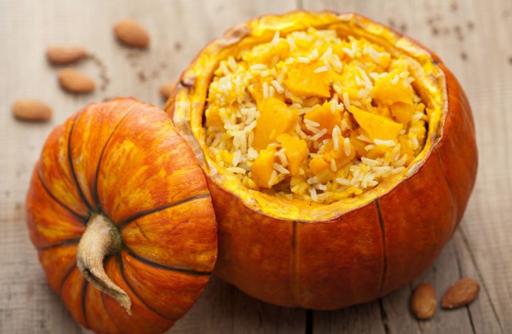 Calabaza rellena de carne molida súper deliciosa