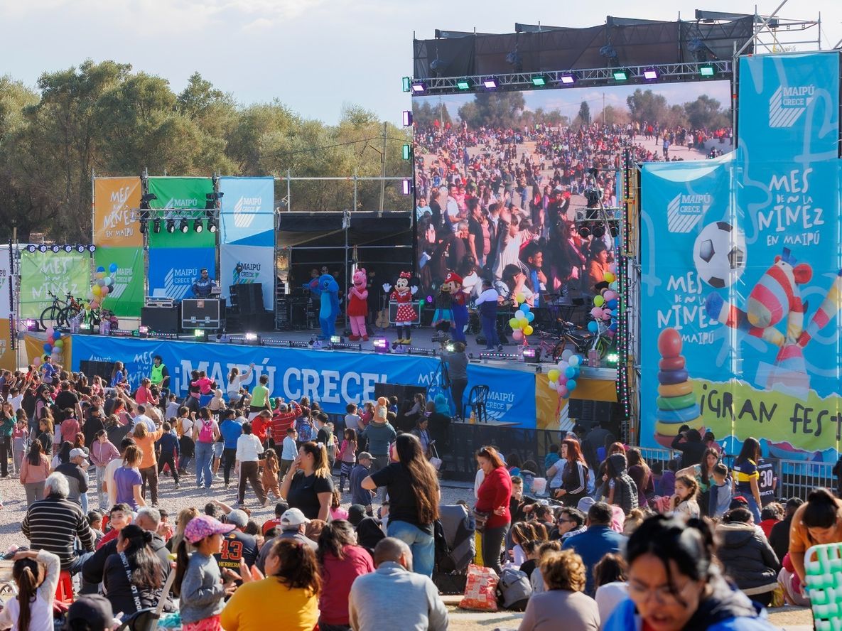 Maipú: más de 35 mil personas disfrutaron del Día de la Niñez en el Parque Metropolitano