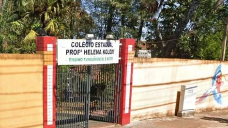 El hecho ocurrió en un centro educativo de la región metropolitana de Londrina. Gentileza: Criterio Hidalgo.