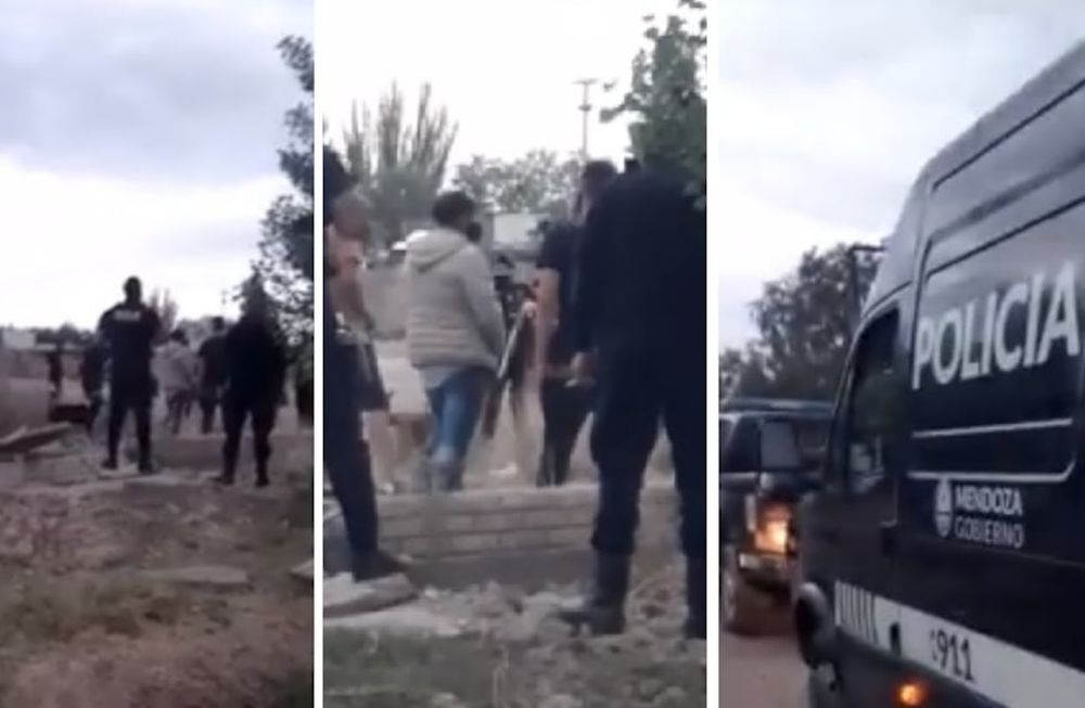 Video: cinco familias intentaron tomar tierras de una bodega en actividad de Luján