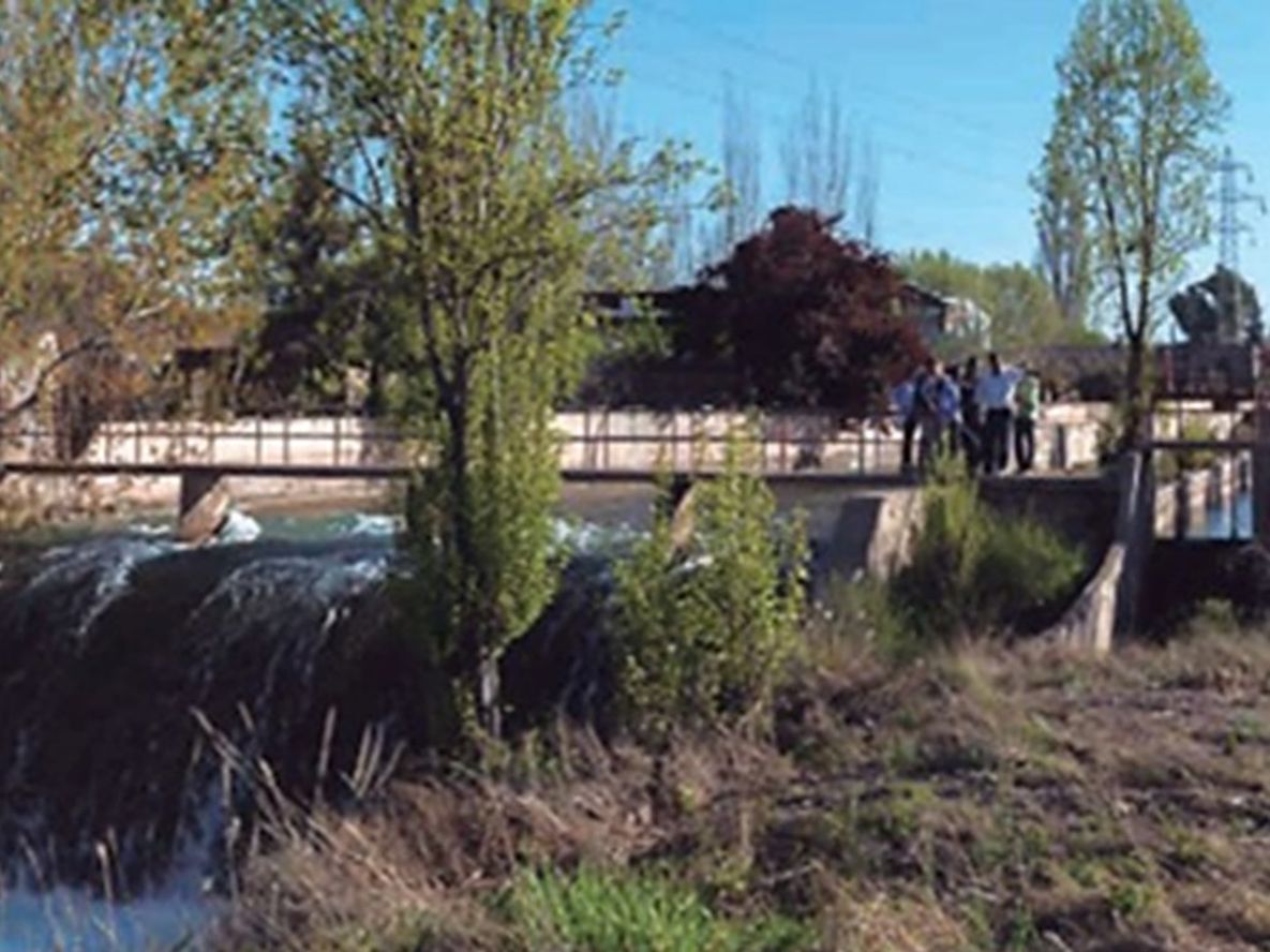 Caudal de 25 m3/s o 0,25 l/s, saltos 6 y 8 del Canal Cacique Guaymallén. Foto Ceosa-Emesa.