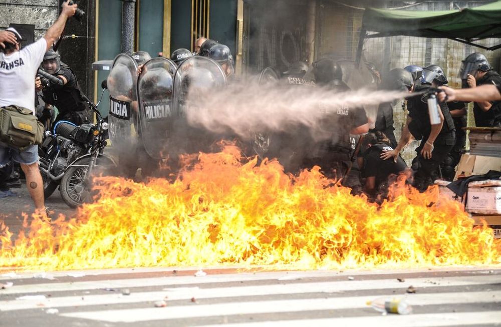 Cristina Kirchner, contra el gobierno de Rodríguez Larreta por las vallas en el Congreso. Foto Federico Lopez Claro