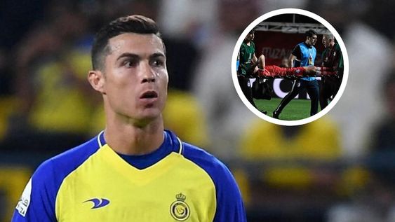 Cristiano Ronaldo y un emotivo gesto haca Luciano Cheche Sánchez.