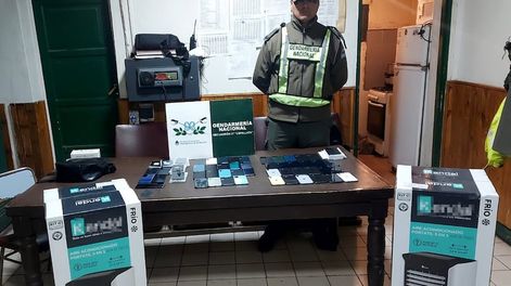 Los Andes | La mercadería de contrabando detectada por Gendarmería. / Gentileza Gendarmería Nacional